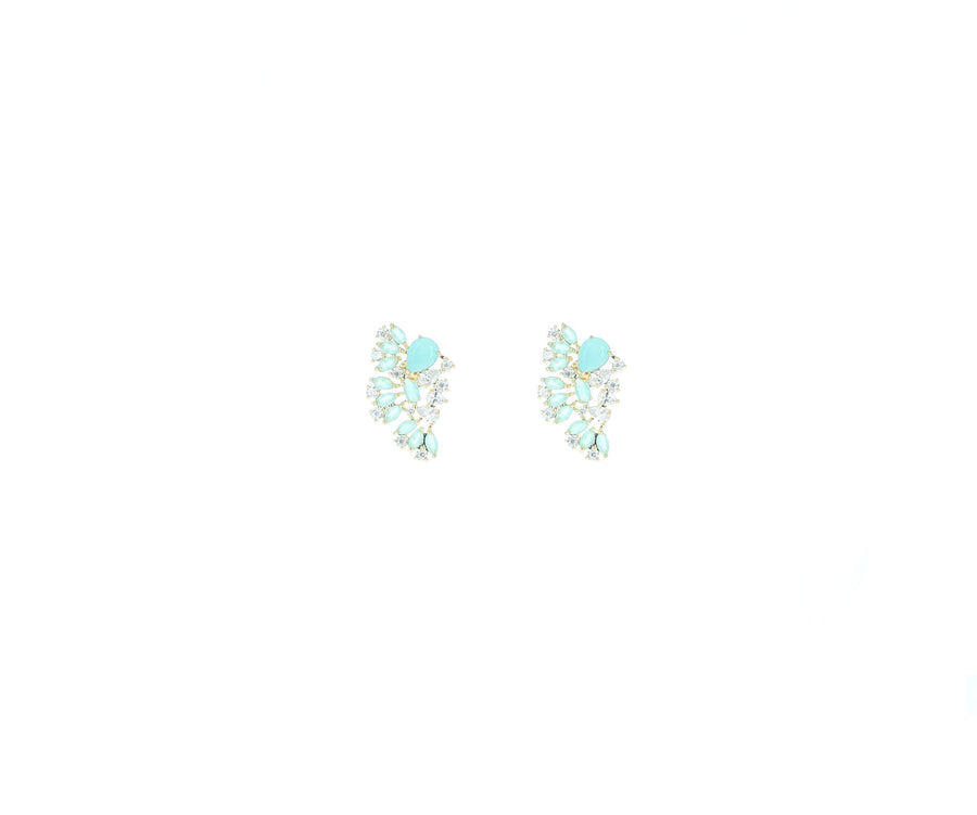 ARETES SEMI ABANICO CON PIED