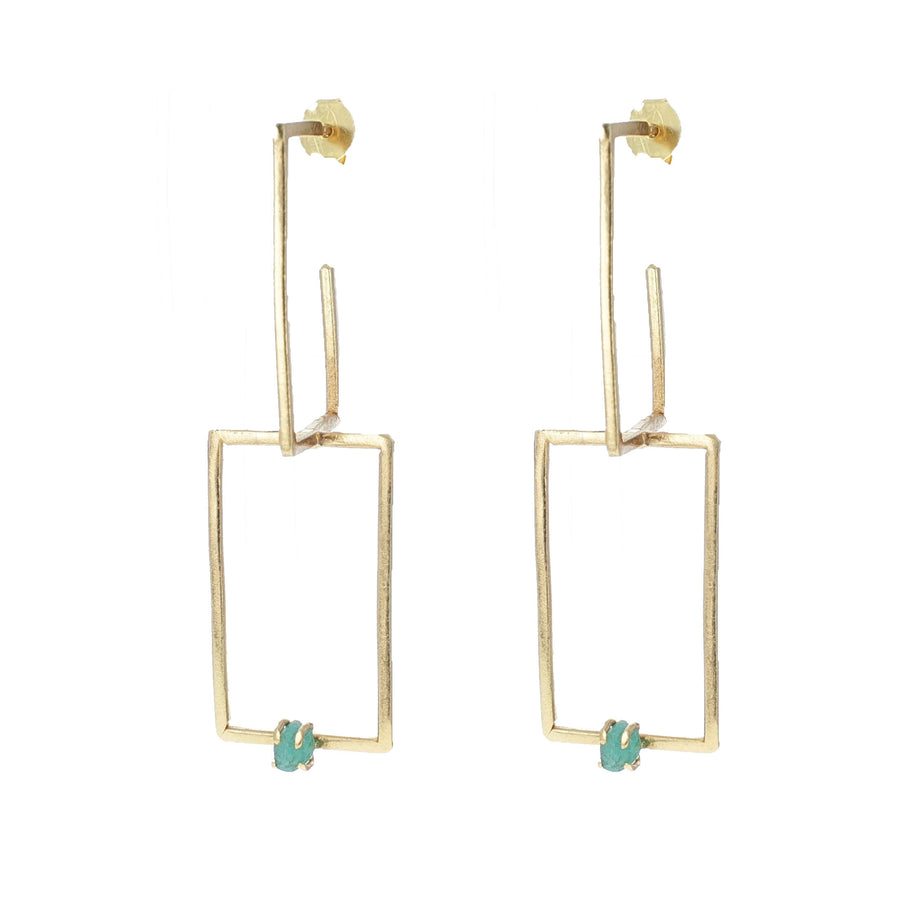 ARETES GEOMÉTRICO ESMERALDA