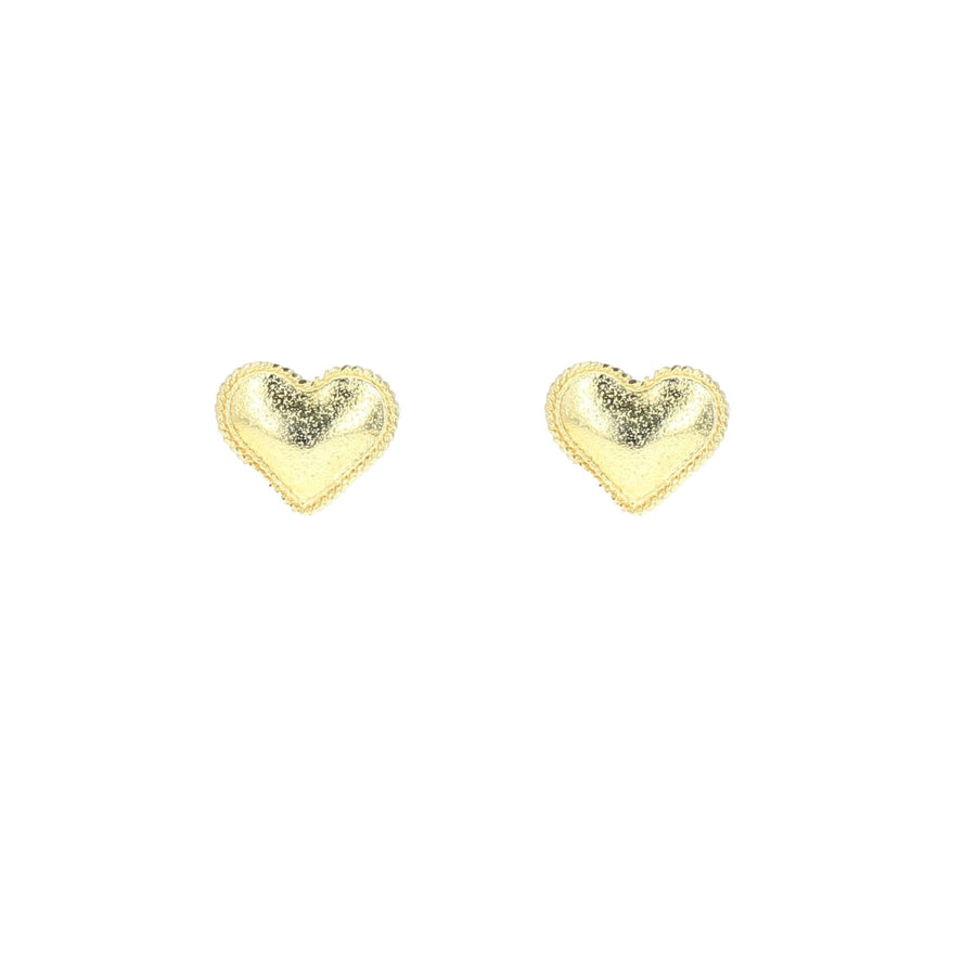 ARETES CORAZONES TOPOS PEQ DORADOS